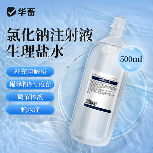 华畜兽药氯化钠注射液兽用盐水猪牛羊补充体液灭菌注射用水 商品图0