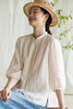 牧衣游原创 净色苎麻衬衫通勤简约轻薄柔软百搭文艺衬衣 云树里 商品缩略图5