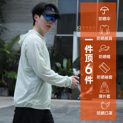 【价值399元|可积分兑换】果凡风壳防晒衣夏季轻薄连帽穿搭凉感休闲GJD11239 商品图6