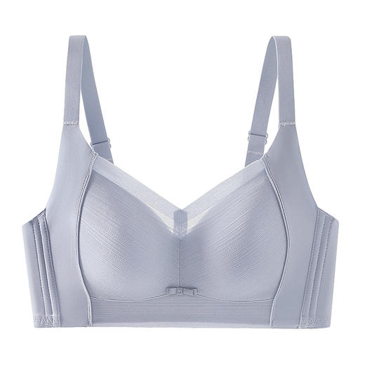 雀说大胸显小无钢圈内衣女超薄款透气上托聚拢收副乳防下垂大码文胸罩AL8637 商品图5