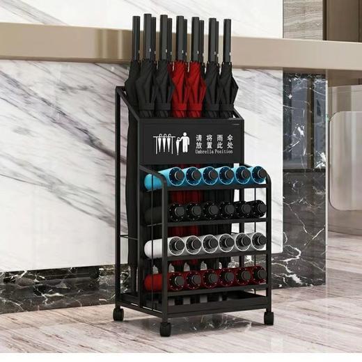 【防止滴水！分离式水盘】家用鞋架雨伞架商场雨伞架门口防止挂放伞架酒店学校商用雨伞收纳。ry 商品图3