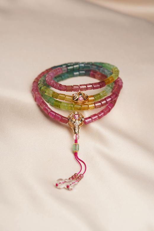 砚宝藏宝之作·108碧玺珠串 商品图7