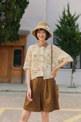 Kai & Kiera 日系减龄衬衫短裤套装 20650