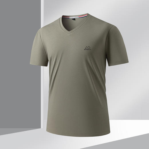 【100%纯棉】圣得西男士短袖T恤夏季新款商务休闲透气百搭T恤男 商品图4