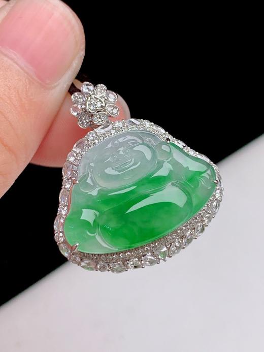 佛公翡翠吊坠 商品图7