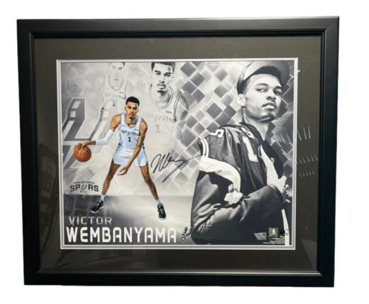 维克托·文班亚马圣安东尼奧马刺队签名16"x20"2023 NBA 选秀拼贴照片 商品图0