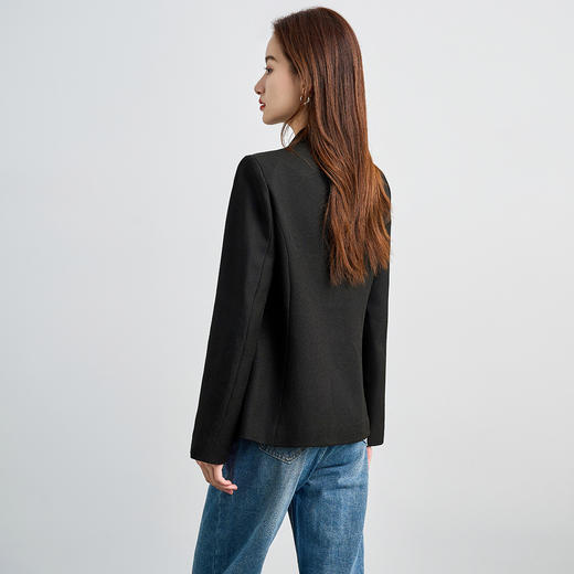 【易打理 一粒扣】罗蒙女士单件西服外套平驳领简约舒适百搭通勤女 商品图2