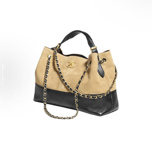 CHANEL 香奈儿25A高级手工坊 皮穿链麂皮购物包 美拉德色系自带复古滤镜 背出街直接封神～慵懒松弛感拉满，随手一挎就很有范儿，出片率 100% 商品图1