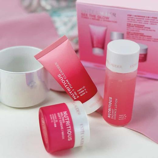 雅诗兰黛红石榴旅行套装小样三件套 （精华水30ml+洁面30ml+面霜15ml） 一般贸易 商品图7