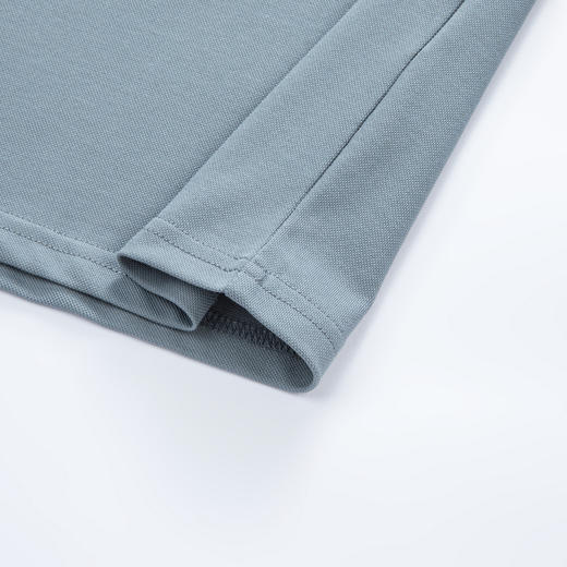 圣得西撞色翻领polo衫男2025春季新款亲肤柔软纯色易搭长袖t恤 商品图13