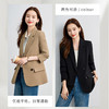 【西服+西裤】罗蒙女士纯色职业西服套装舒适通勤时尚两件套女百搭 商品缩略图2