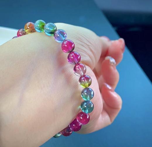 7.2mm单圈彩虹西瓜碧玺手串 商品图5
