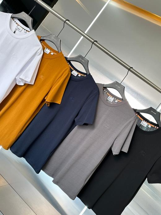 五色经典 Burberr 巴宝莉五色战马刺绣2025基础款T恤短袖!刺绣logo!棉面料!可搭配情侣款! 商品图9