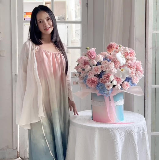 《似水流年》奶油桃子绣球仙子之吻粉荔枝抱抱桶 商品图2