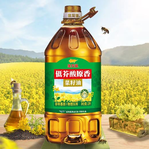 金龙鱼 低芥酸原香菜籽油5L 商品图2