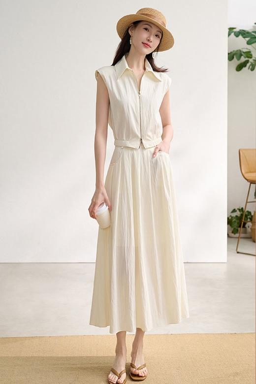 Stay2Weeks 拉链无袖上衣简约半身套装裙 20823 商品图0