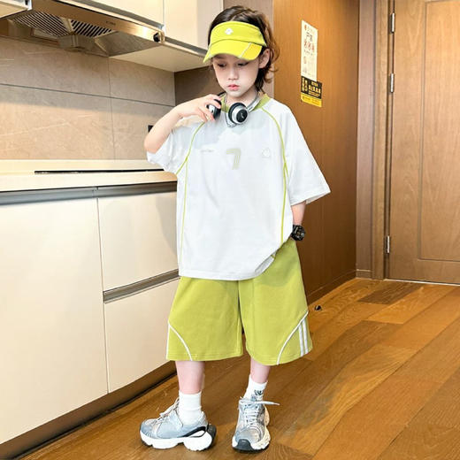 【39.9/2套】儿童数字运动套装丨舒适透气 清爽夏日潮童穿搭 商品图1