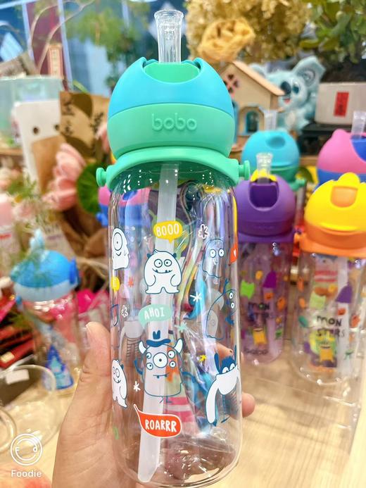 （无包装 捡漏）带背带 吸管杯 bobo400毫升夏日水杯 吸管杯 商品图3