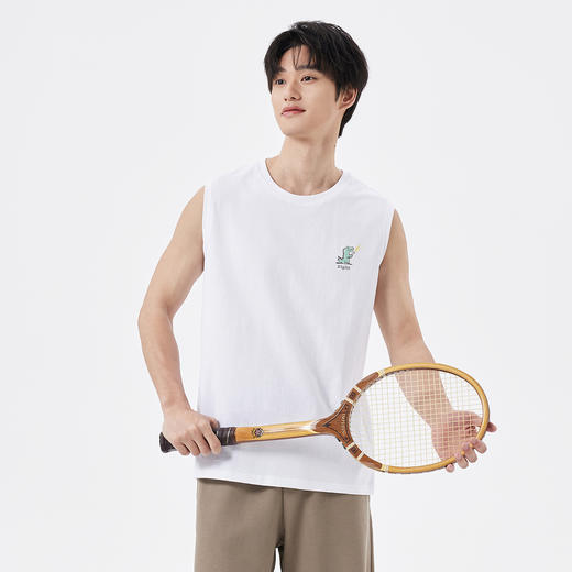 gxgjeans25夏季基础款T恤简约百搭男士背心【棉100%】亲肤打底上衣K&C 商品图1