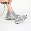 Safiya/索菲娅2025潮流机能透气显脚小百搭运动厚底增高老爹鞋SFD3112177 商品缩略图5