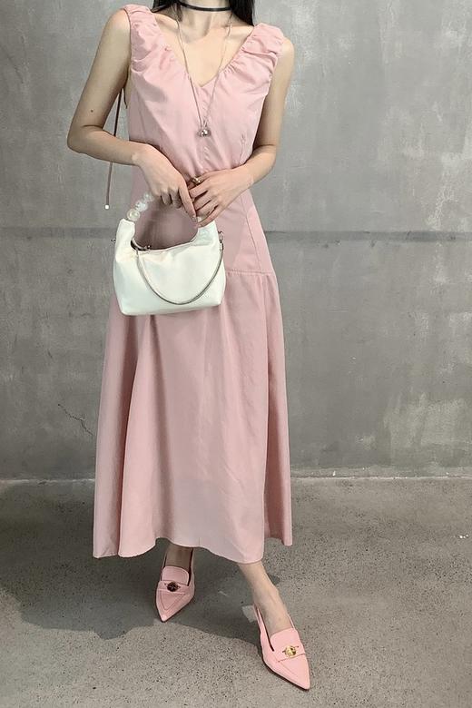 SUMMER & SAGE 法式V领收腰连衣裙 20632 商品图2