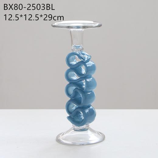 厂家直销北欧风彩色烛台摆件婚礼节庆酒店软装轻奢创意居家装饰品 商品图9