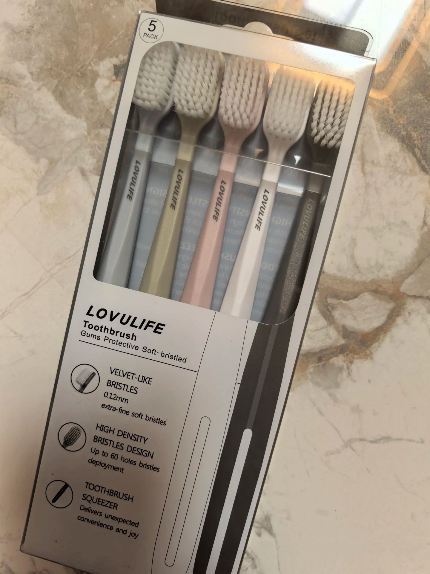 悦陌护龈软毛牙酸优惠装5支/盒