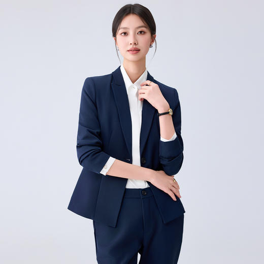 【一粒扣 易打理】罗蒙春秋修身职业气质西装外套西服上衣女 商品图7