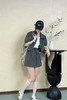 WHO KNOWS 率性工装风短款衬衫半裙套装 20533 商品缩略图1