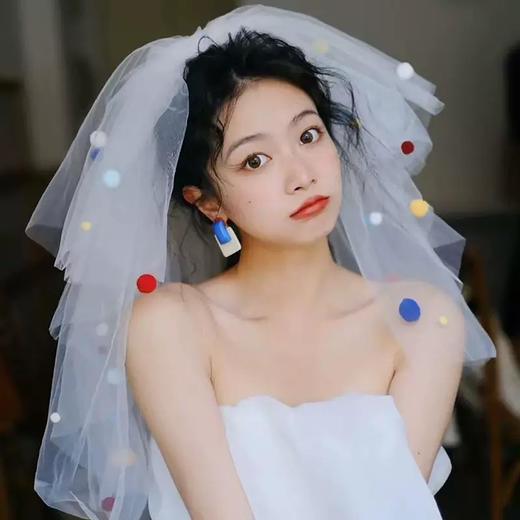 公主彩球头纱 商品图0