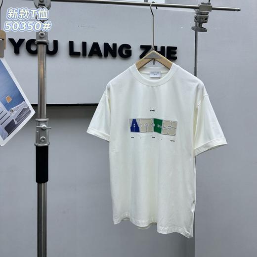 重工字母贴布绣潮流短袖T恤男士夏季新款半袖上衣   YLZ-E50350* 商品图0
