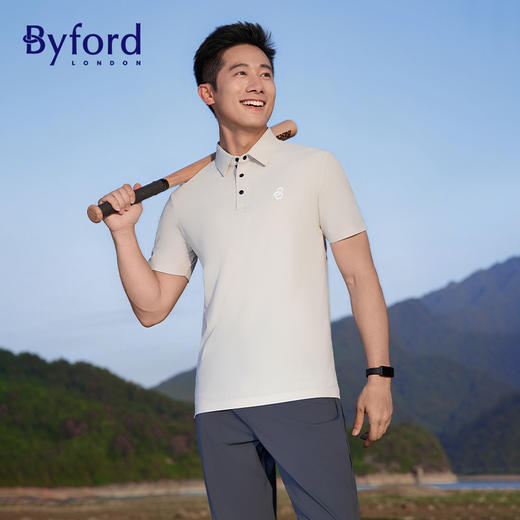疯抢中！！【始于1919年 英国百年奢牌】百富Byford冰丝POLO衫 商务休闲 丝滑柔软 时尚百搭（男女同款） 商品图2