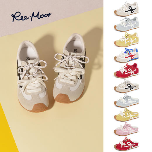 REEMOOR睿慕丨2025年新款内增高多巴胺配色德训鞋（1.5cm+4cm内增高）R3Y526 商品图11