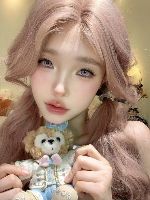 puppbuli半年抛 复古漫画 粉/恋情呼吸 紫 14.5mm 商品图0