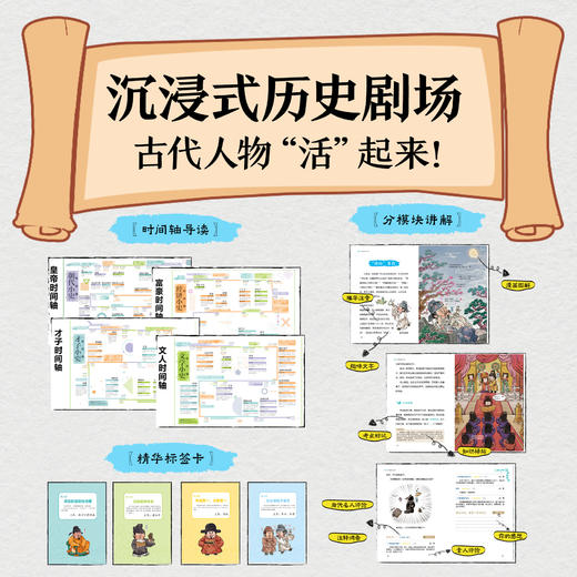 《了不起的历史人物》全8册 6-12岁 800+文史考点，精选中国历史上48位杰出人物，帮助孩子轻松掌握文史考点，积累作文素材，培养综合思维能力 商品图3