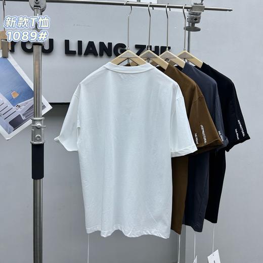 时尚钢印字母短袖T恤上衣男士时尚潮流百搭休闲半袖上衣   YLZ-A1089* 商品图1