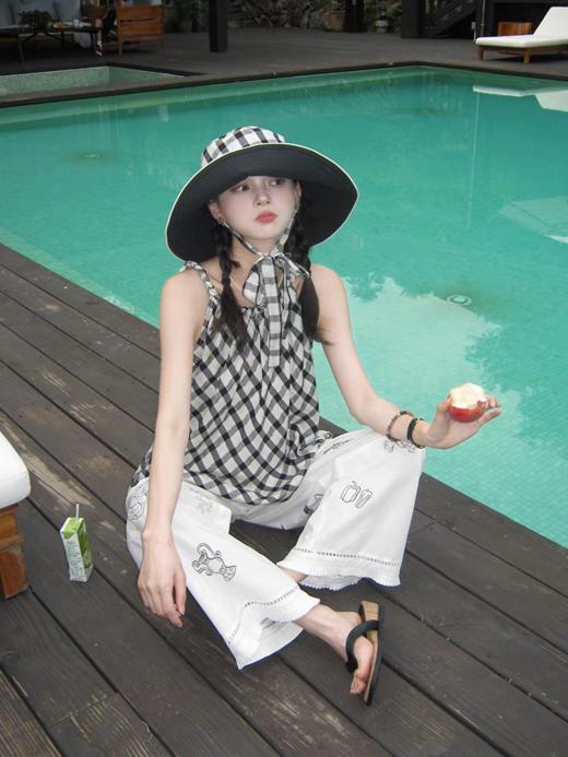 浮生八记/25B097/三色手工编织挂脖吊带 商品图0