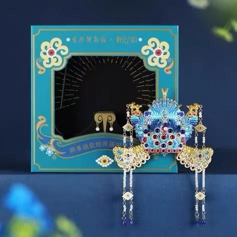 定陵博物馆孝端皇后六龙三凤冠金属磁吸冰箱贴北京纪念品礼品 商品图2