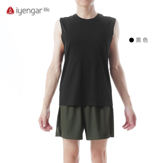 艾扬格 life C3054男装习练瑜伽运动背心 无袖T恤  凉感舒爽 柔软垂顺 商品图3