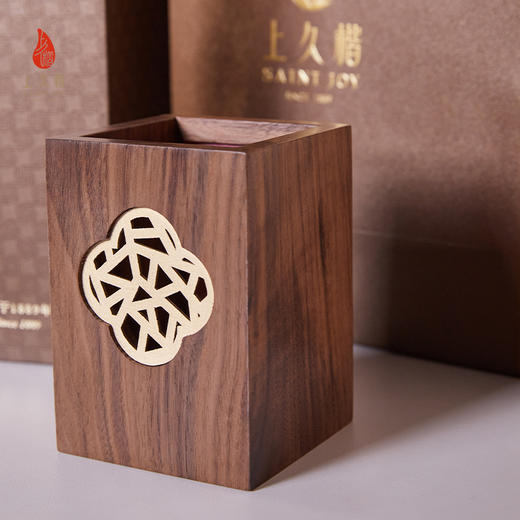 SAINTJOY/上久楷礼盒  宋锦  锦羽芳华笔筒礼盒 宋锦屏风GYP24C02  宋锦笔筒SPS24L02  笔SPS24S01 商品图5