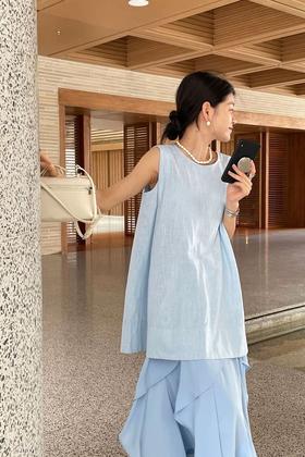 Kai & Kiera 韩系小众设计无袖上衣 20579