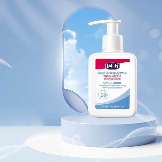 露安适初生养护低泡洗发沐浴露100ml新生儿洗沐二合一温和洗澡液 商品图3
