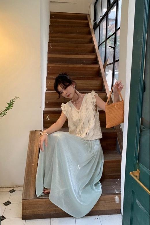 SUMMER & SAGE 盐系慵懒休闲舒适半身裙 20552 商品图2