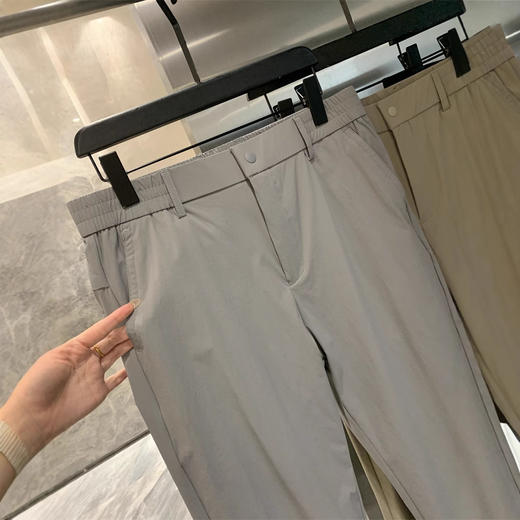 柜单！冰爽丝滑！2025凉感透气!夏季新款男士爽滑亲肤百搭休闲裤长裤！ 商品图2