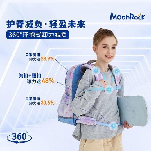 【森哥优选】MoonRock/梦乐学生护脊书包1-5年级小学生减负减压可爱印花大容量 商品图2