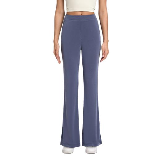 跃牌【倚窗听雨】Athena lulu 砂洗罗纹瑜伽裤女莫代尔宽松垂感阔腿裤运动健身长裤CK113 商品图3