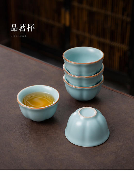 👏青瓷雅韵天青汝窑茶具套组，🏆由国家一级/高级技师、省级陶瓷艺术大师、省级工艺美术大师、苏辉文大师出品（内附大师收藏证书） 商品图8