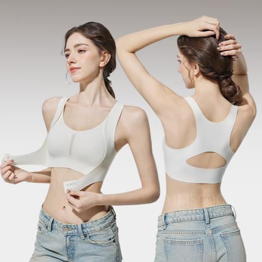 矫姿内衣二合一「AILISCOCO矫姿塑形bra」舒适聚拢 胸型自然圆润 前扣提拉上托 挺背提胸 立马好体态 交叉挺背矫正体态 商品图1