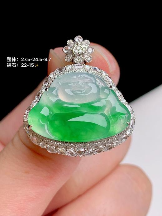 佛公翡翠吊坠 商品图0