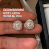 雀说 S925纯银绝美银色蕾丝珍珠耳钉RF1135 商品缩略图2